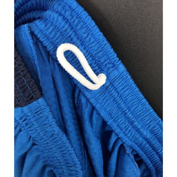 Nike Mens Mesh Athletic Shorts M Blue & Navy Basketball Workout Gym Athleisure - Picture 5 of 10